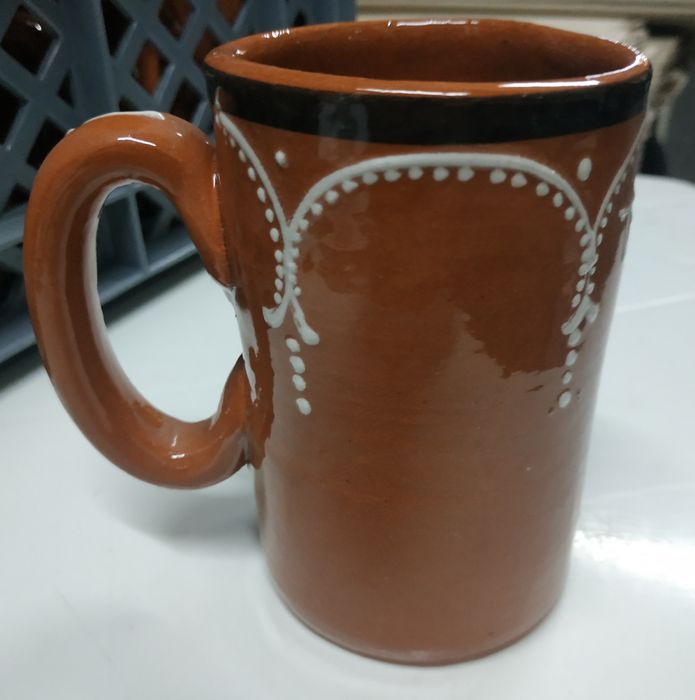 Caneca barro vidrado 25cl