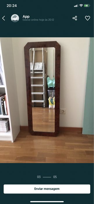 Espelho novo castanho