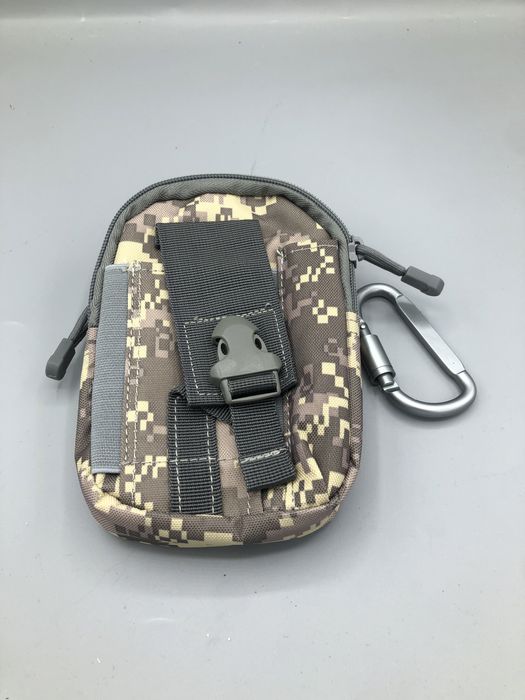 Taktyczna saszetka MOLLE – zielona, podwójna kieszeń