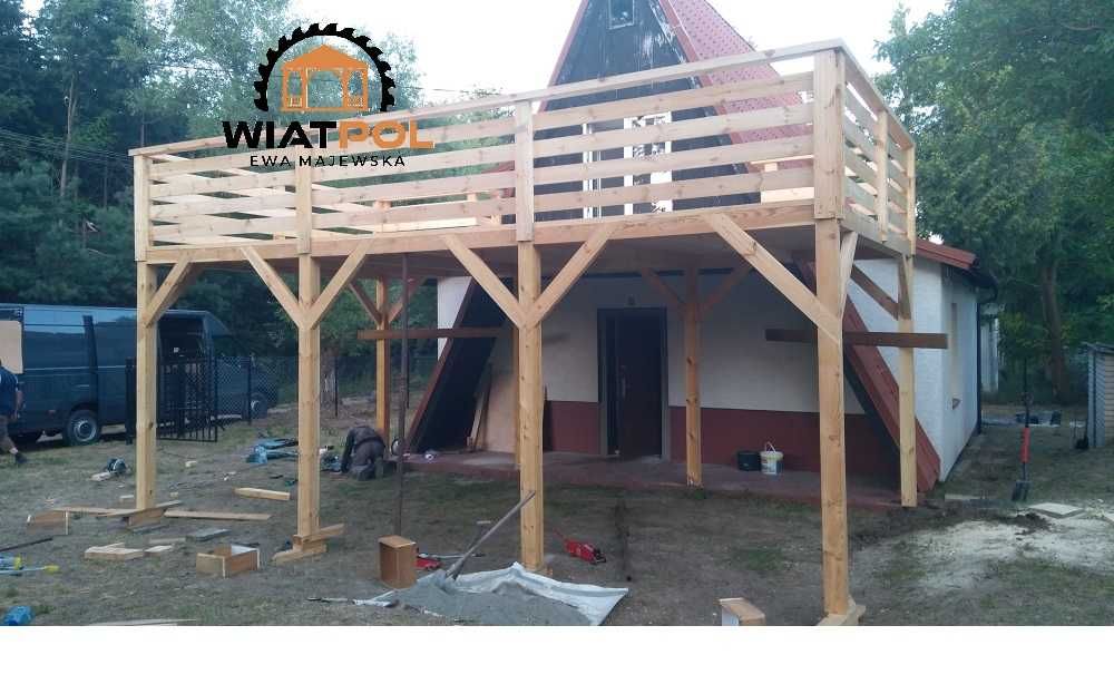 TARAS z zadaszeniem na auto 6 x 4