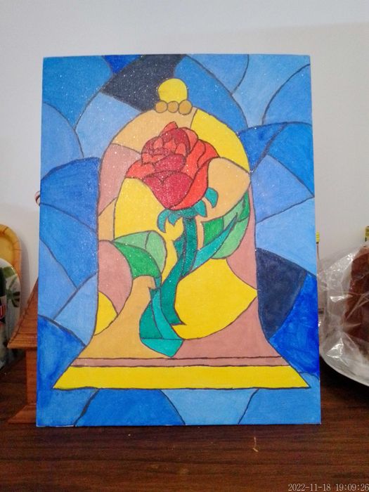 Quadros pintados de tintas acrílicas todos à mão