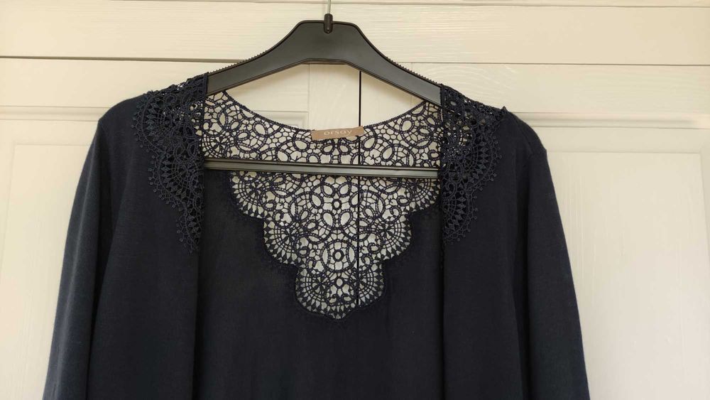 Granatowy sweter, kardigan, Orsay, rozmiar M