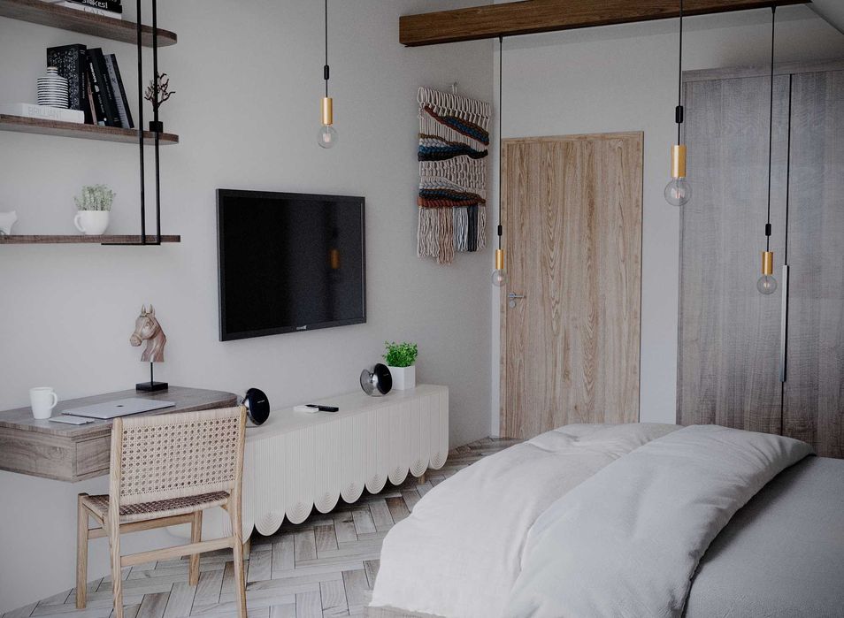 Linea Design – projekt wnętrz mieszkania lub domu | Wizualizacje 3D