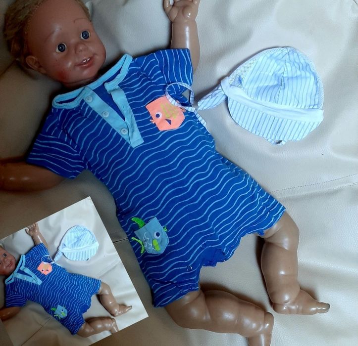 Zestaw LATO roz 68 15 sztuk mega paka komplet chłopca wyprawka rampers