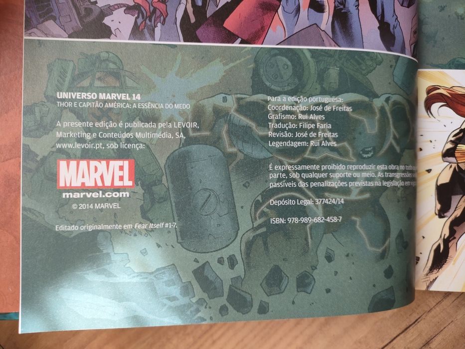 Universo Marvel 14 Thor Capitão América A essência do medo