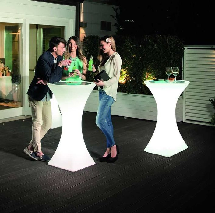Mobiliario led mesas altas