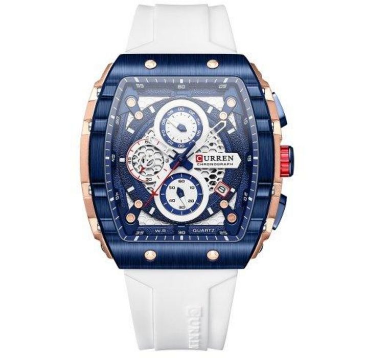 Годинник Curren 8442 Blue-Gold-White ціна до кінця тижня
