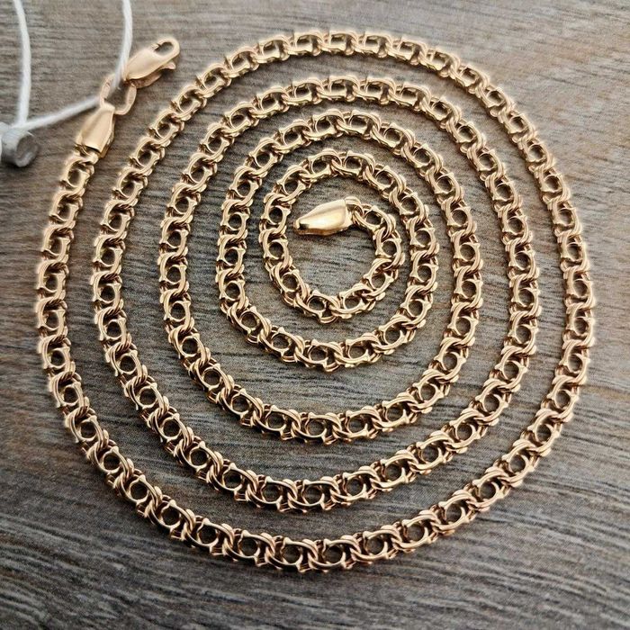 Срочно! Золотая Цепочка 8,95 гр 55 см Стильная Новая 585 пр Унисекс