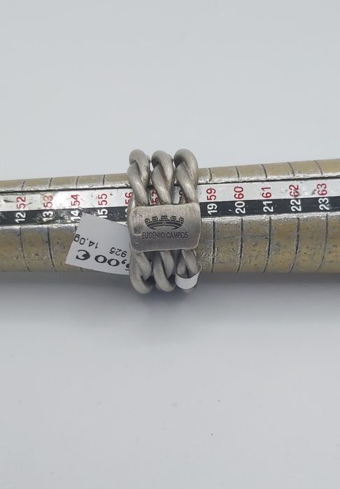 Anel de Prata três aros torcidos 925 kt