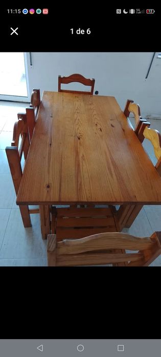 Mesa com 6 Cadeiras