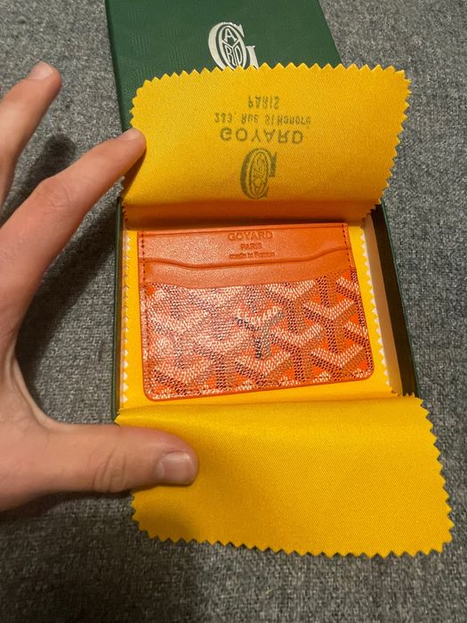 Porta-Cartões Goyard Laranja