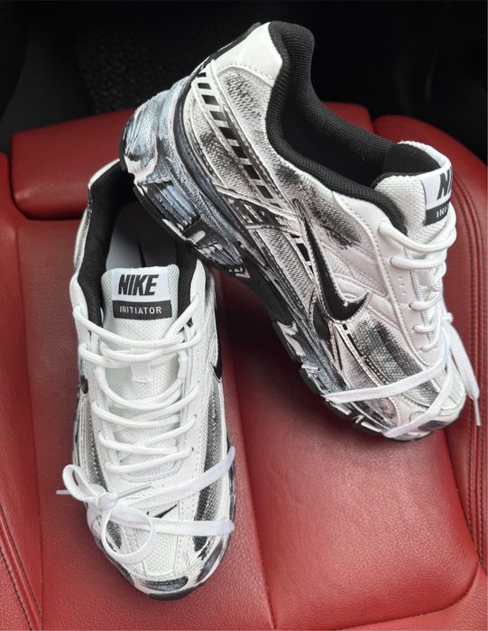 ‼️БЕЗ ПЕРЕДОПЛАТИ‼️ Кросівки Nike Initiator Custom White Black Dirty