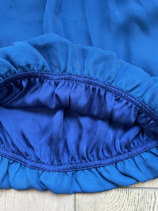 Zara niebieska chabrowa spódnica bombka przed kolano rozmiar S