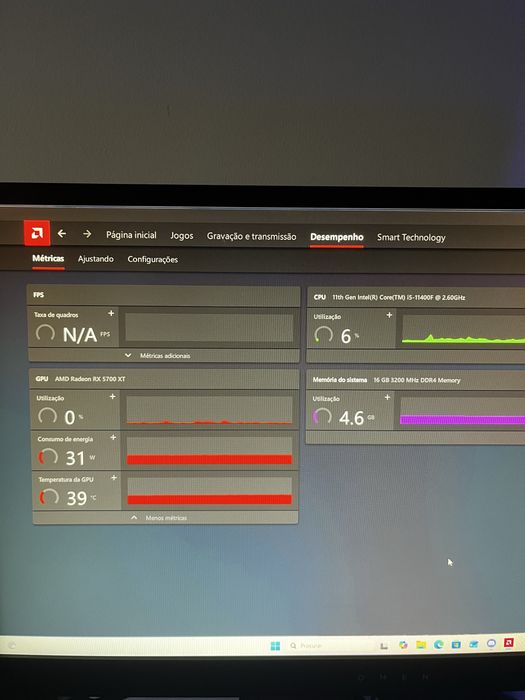 Pc gamer- i5 11gen Rx 5700xt Pronto a jogar
