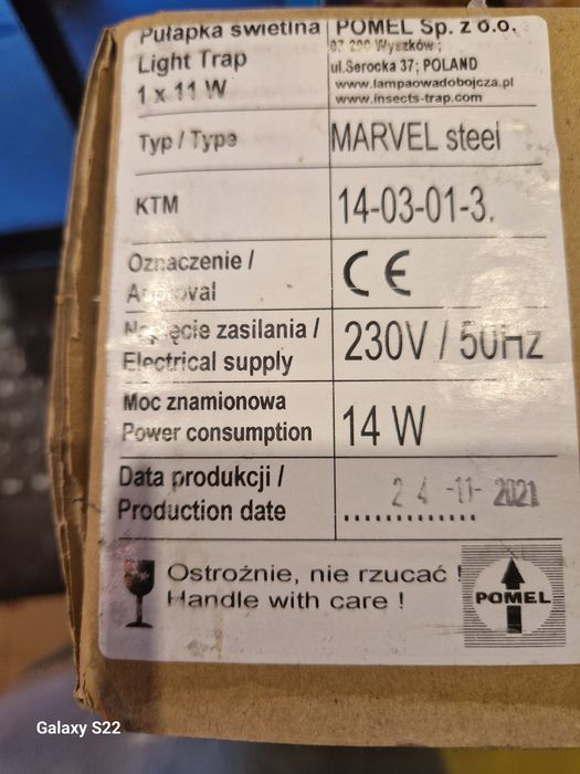Lampa owadobójcza