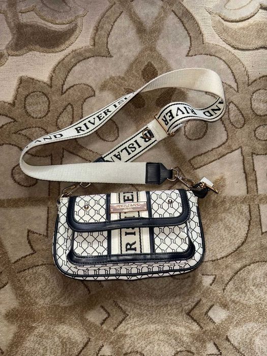 Torebka River Island z szerokim paskiem logo