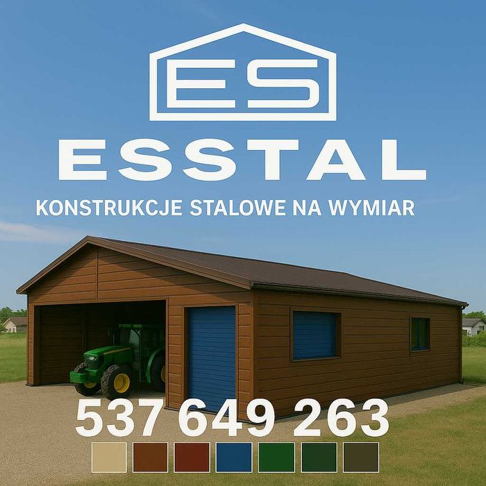 Garaż Blaszany - Hala Magazynowa | MAGAZYN | Wiaty , Hale | - ESSTAL