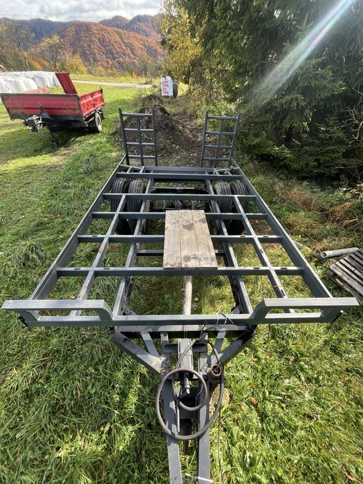 Laweta przyczepa z napedem pod koparke!