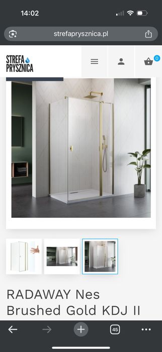 Kabina prysznicowa radaway 100x90