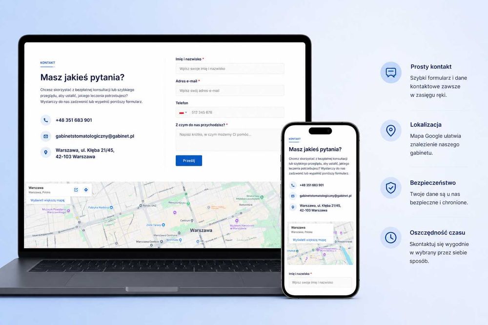 Strony internetowe dla firm | WWW + SEO + rezerwacje