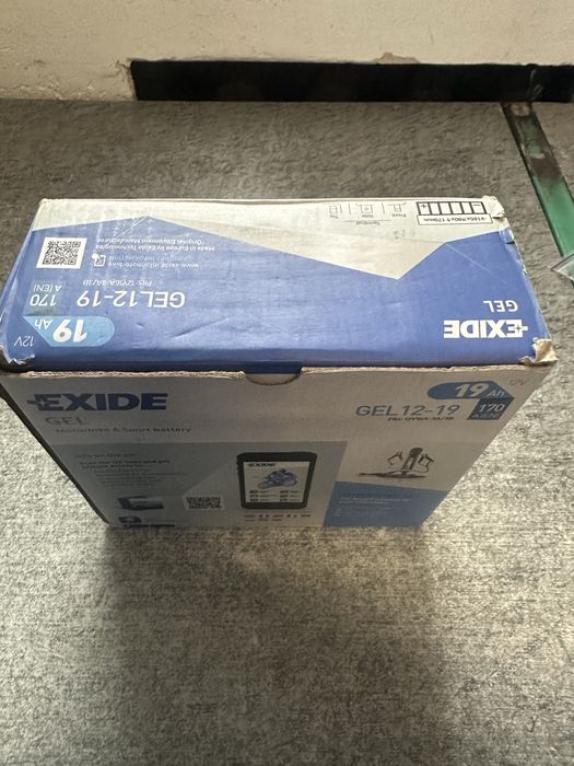 Аккумулятор Exide GEL12-19 19 апер/годин 185*80*170. 170A новий