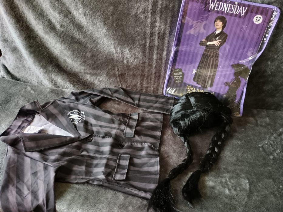 Kostium dla dzieci nastolatków Wednesday Addams