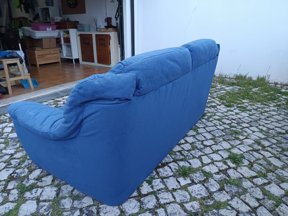 Sofá 2 Lugares Azul