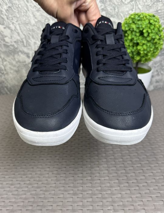 Tommy Hilfiger кроссовки кеды 45 размер кожаные синие