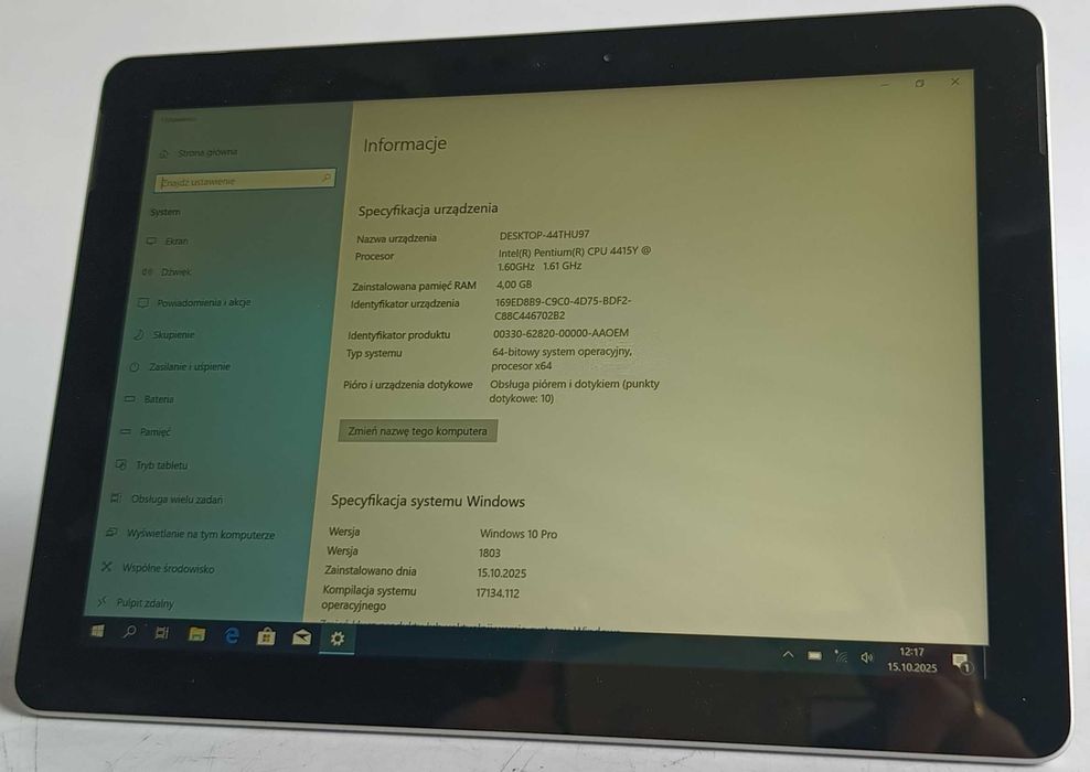 Tablet Microsoft Surface Go 1824 10" 4GB/64GB z zasilaczem [TAB83]