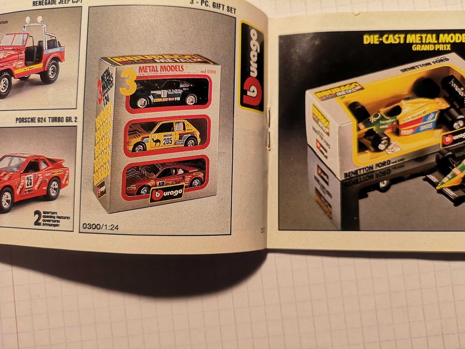 Catálogo de Miniaturas  BURAGO 1989 .