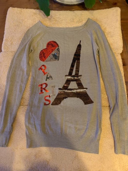 Bluzka - Paris szara