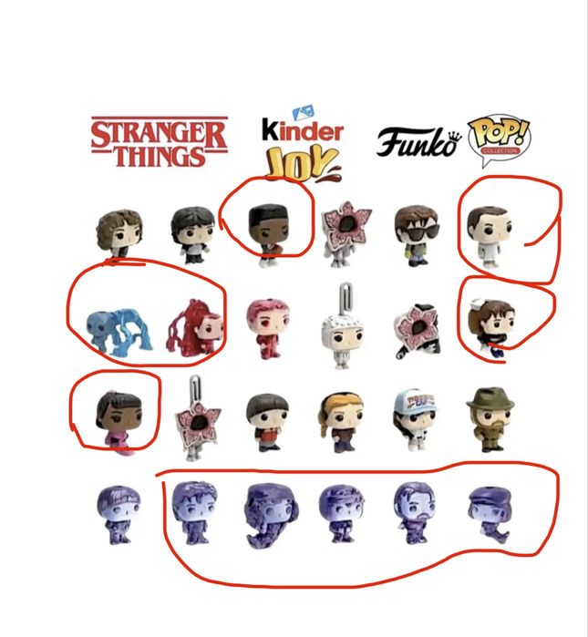 Дивні дива кіндер, kinder joy stranger things обмін