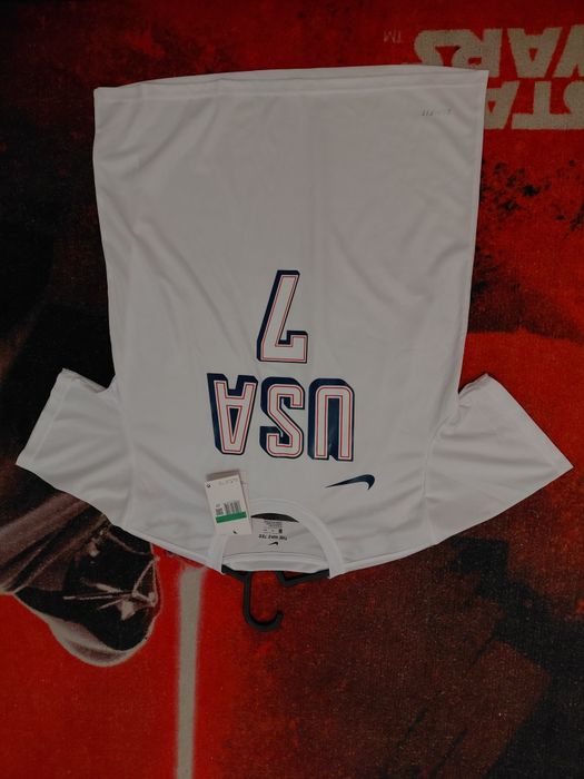 white Kevin Durant USA Olympics basketball tshirt