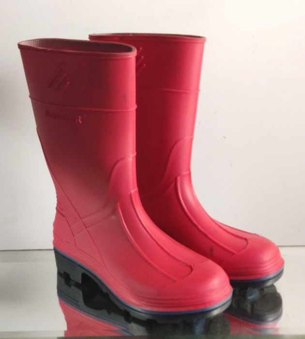 Сапоги сапожки резиновые гумові детские красные разм 32  215мм