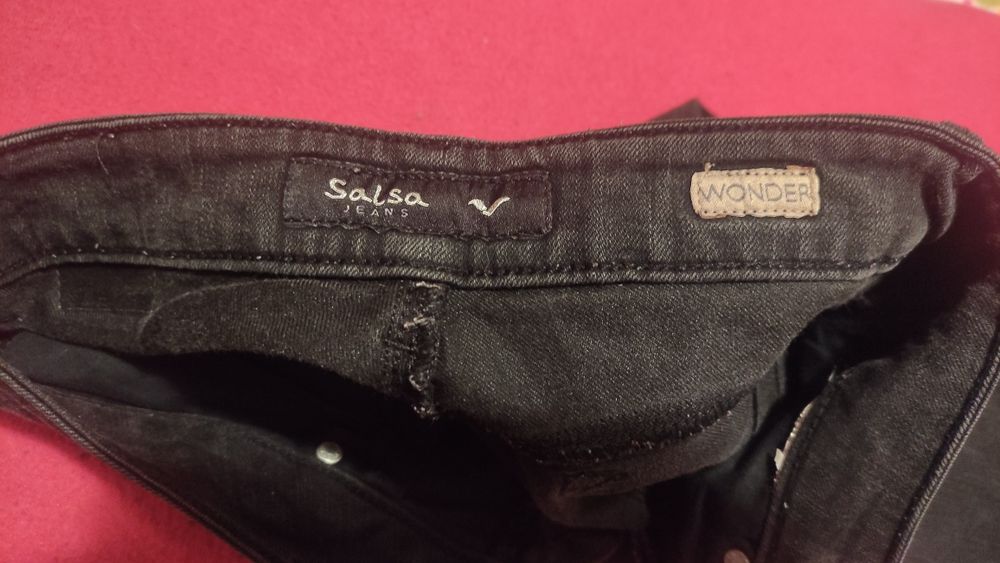 Calças de ganga salsa