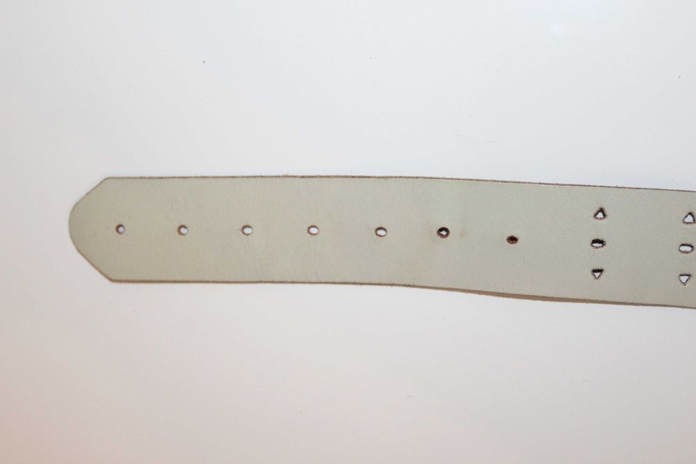 Pasek skóra naturalna, 90 cm, stan idealny