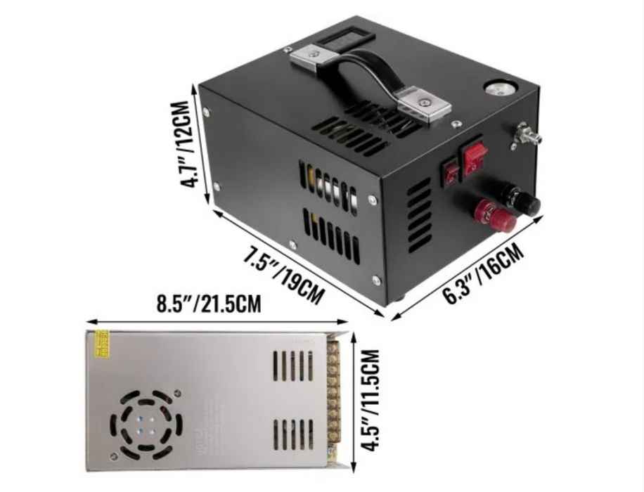 Compressor de ar PCP VEVOR 12V DC, Compressor