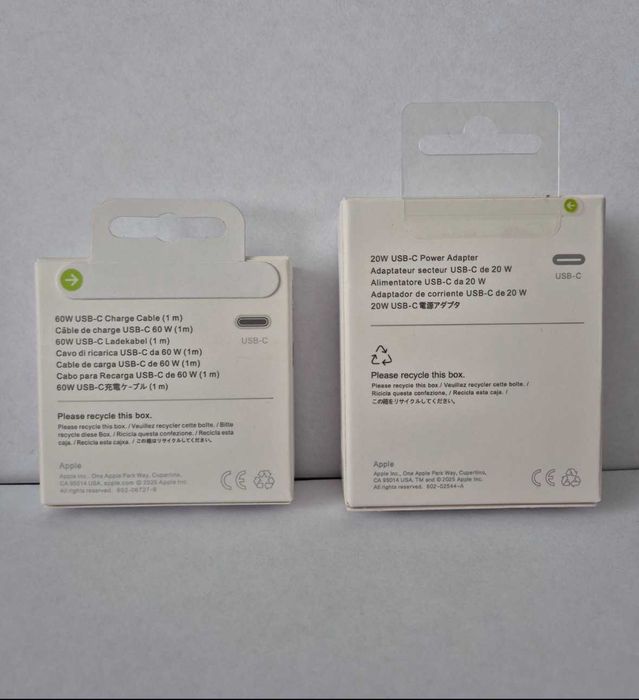 Oryginalna ładowarka Apple 20W + kabel USB-C Nowe