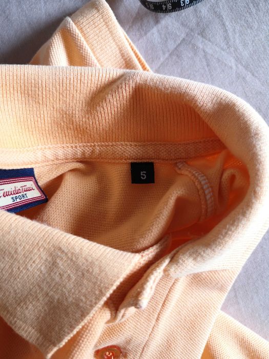 Polo laranja Emidio Tucci, tamanho L
