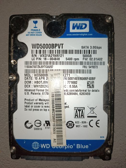 Жорстки диски різних типів