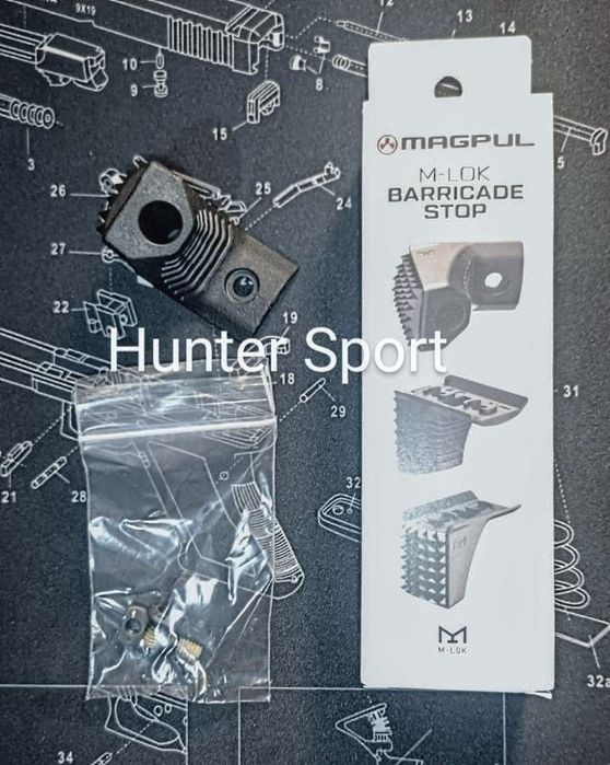 Руків'я на цівку перенесення вогню Magpul USA Hand Stop kit, рукоятка на цевье переноса огня Barricade Stop для АК АР серію Sig Sauer Colt CZ Bren