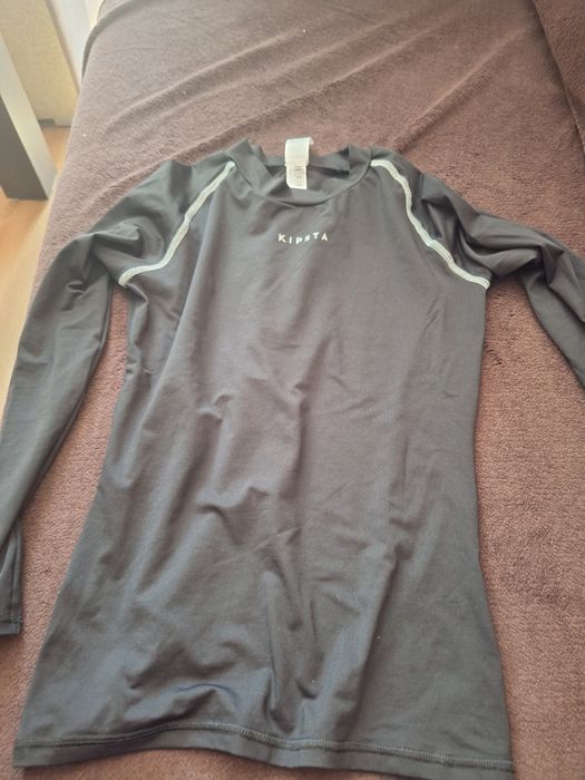 Czarnt komplet bielizny termicznej rozm.152 cm Kipsta