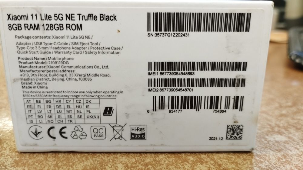 Xiaomi mi 11 lite 8/128 5g