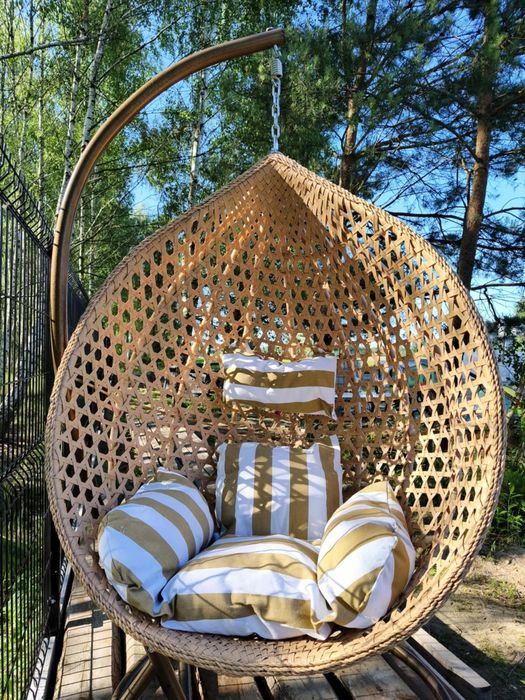 Fotel wiszący kokon ogród balkon taras Boho piękny!