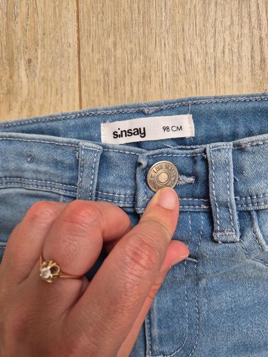 Spodnie jeansowe dziewczece 98 sinsay