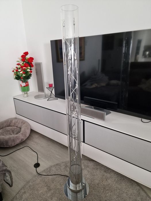 Candeeiro de Pé / Coluna de Vidro Design Moderno (24 Luzes)