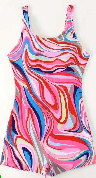 Strój kąpielowy jednoczęściowy spodenki L