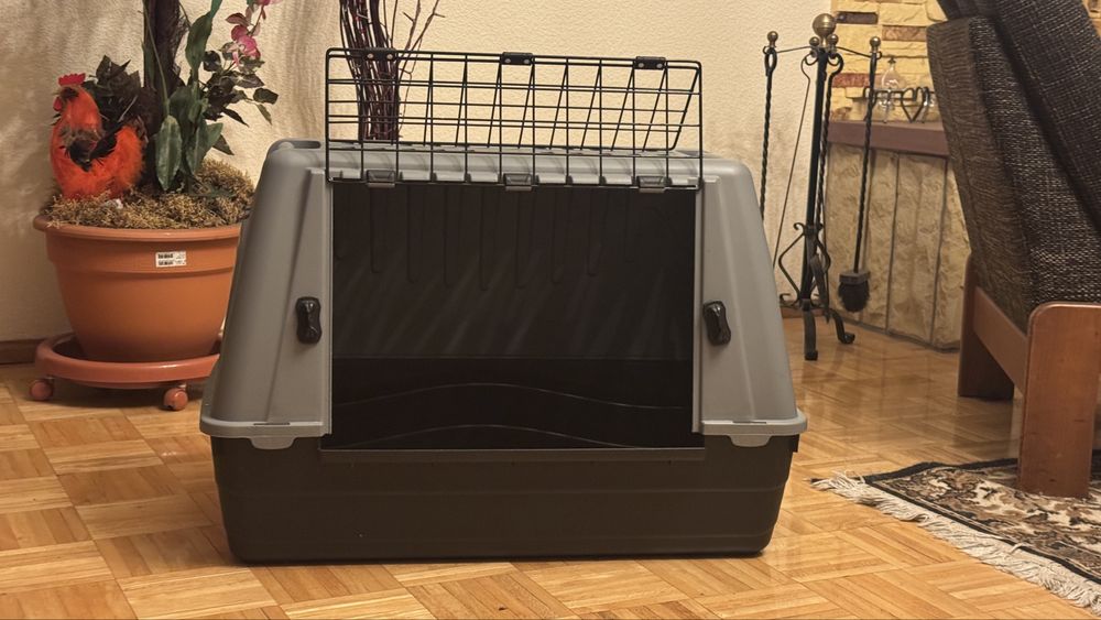 Transporter dla średniego psa SOLIDNY transporter lotniczy do podróży
