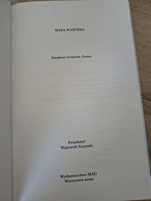 Stephen Graham Jones Mapa wnętrza