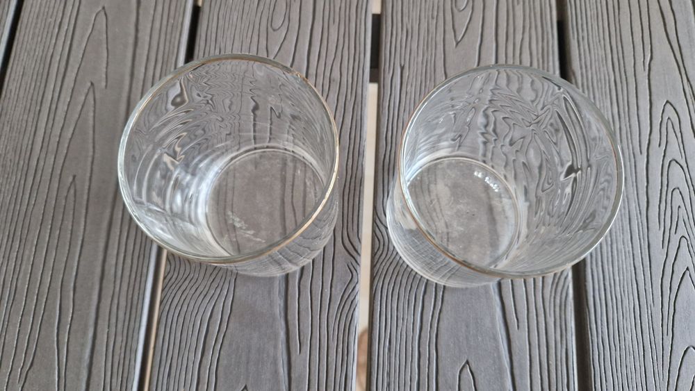2 copos vintage vidro